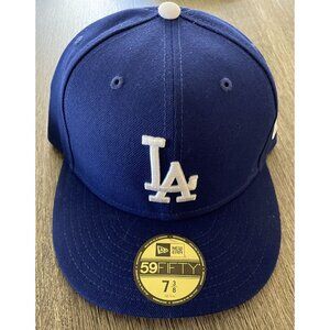 Mens New Era MLB On-Field Fitted - LOS ANGELES DODGERS 7 3/8